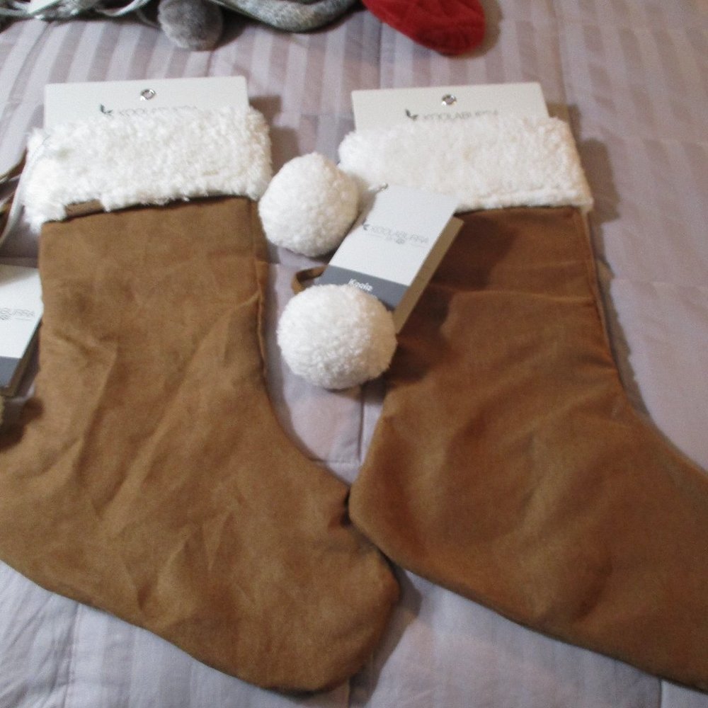 Lot of 2 Koolaburra by UGG Christmas Stockings Koola NWT